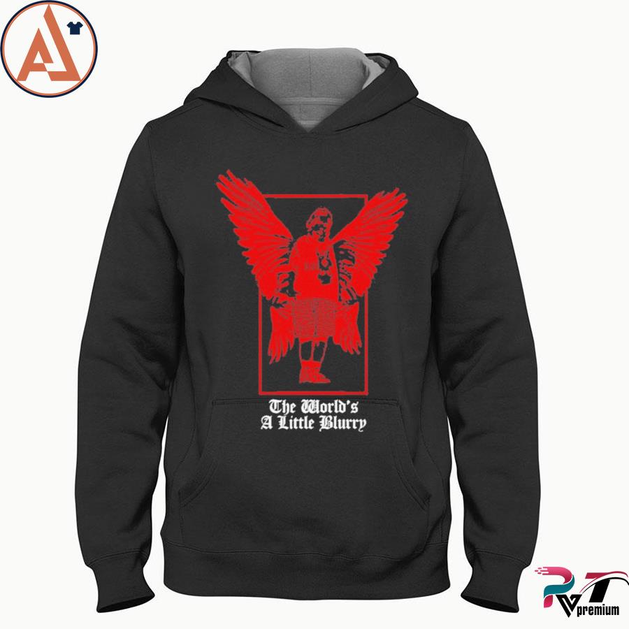 The World'S A Little Blurry Hoodie Billie Eilish Billie's Angel shirt  Hooded Sweatshirt - Teechipus