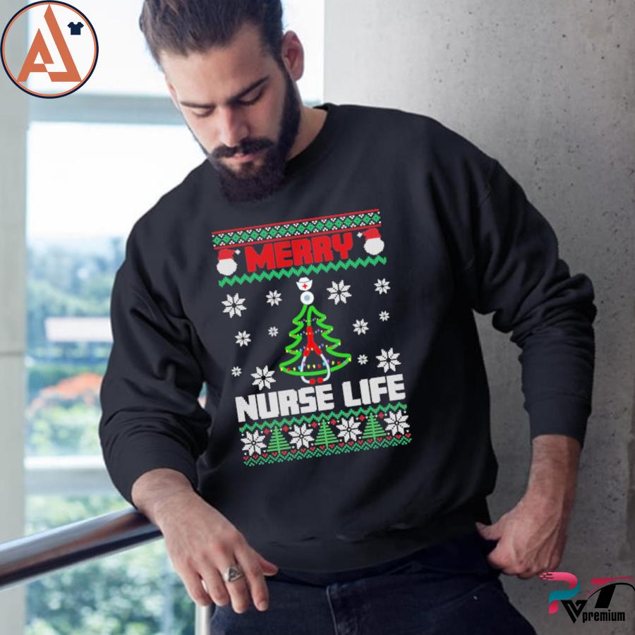 nurse christmas tree shirt