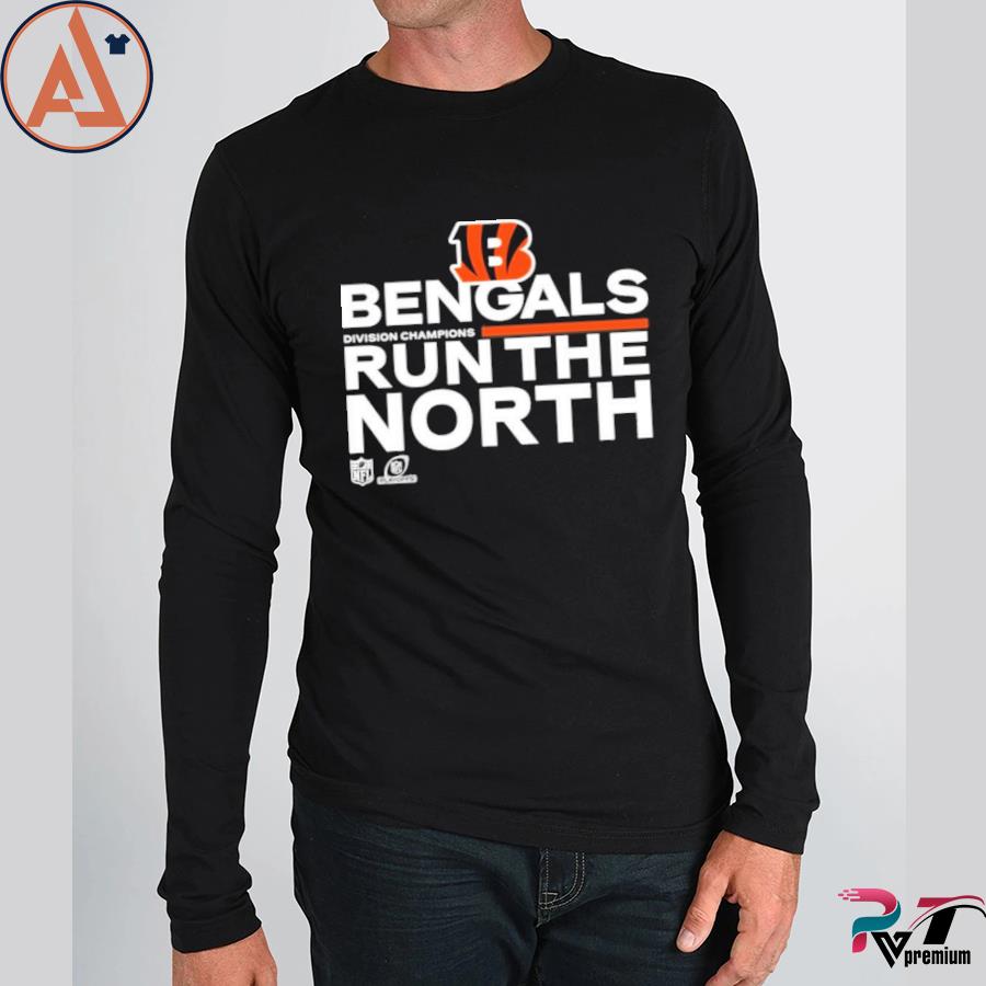 Bengals Run The North Shirt 2021 AFC North Division Champions Trophy  Collection Shirt, hoodie, long sleeve tee