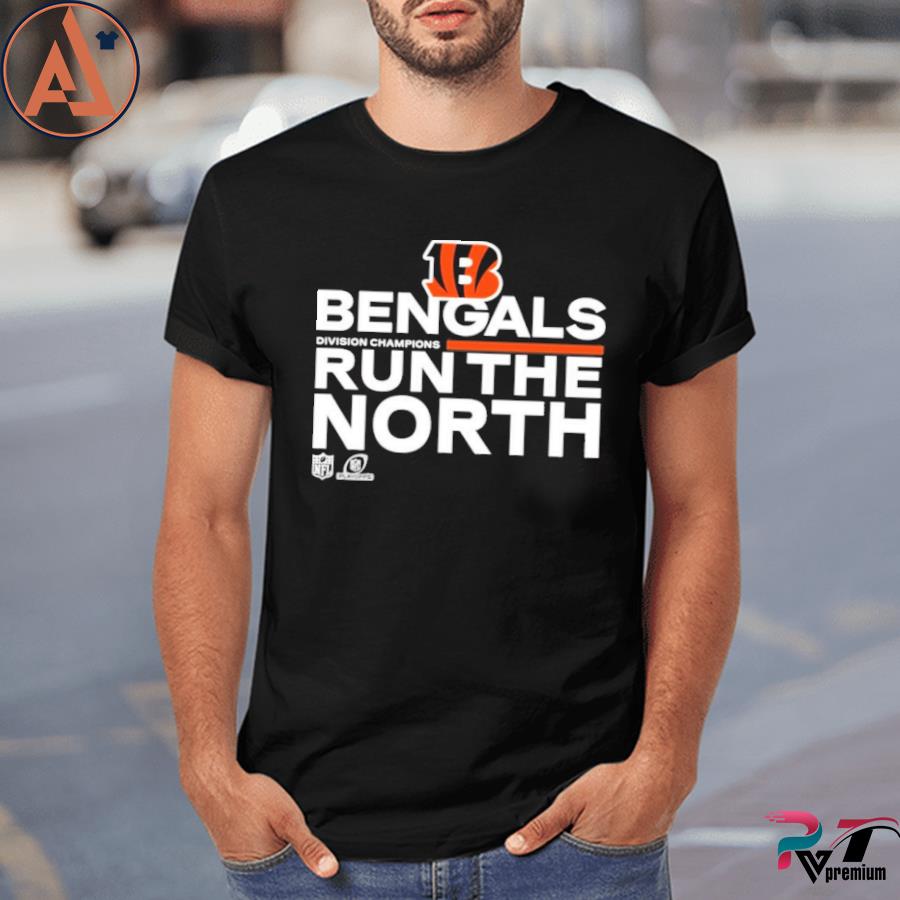 Bengals Run The North Shirt 2021 AFC North Division Champions Trophy  Collection Shirt, hoodie, long sleeve tee