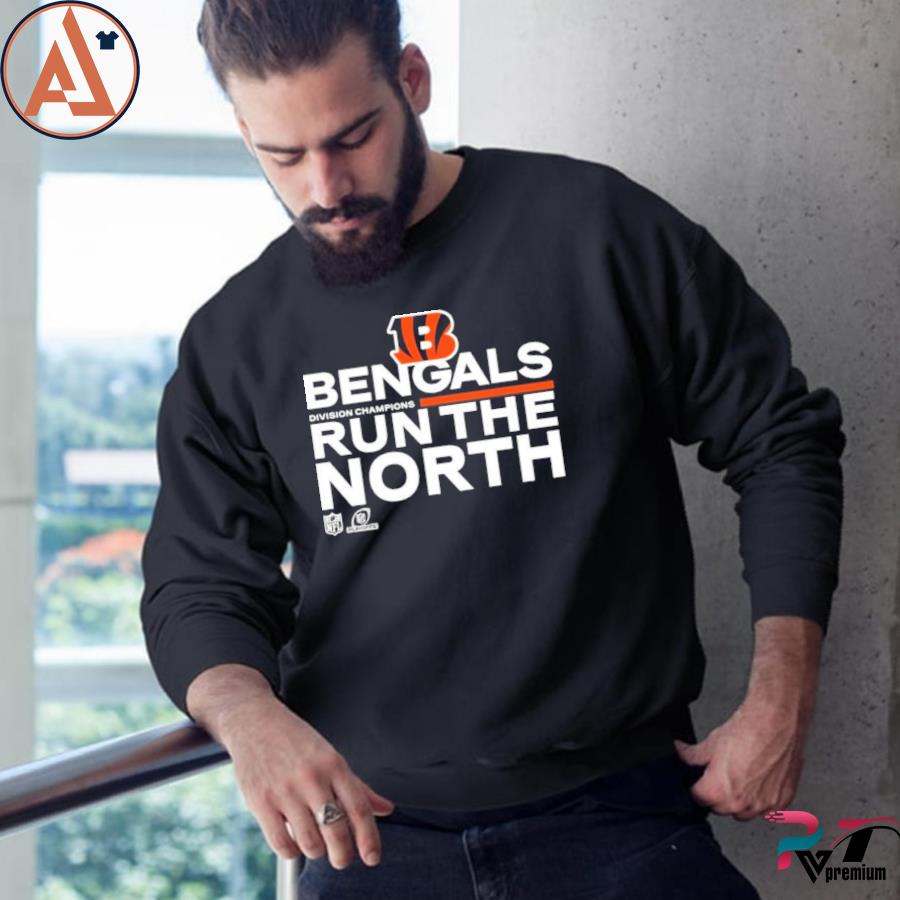 Cincinnati Bengals Run The North Shirt 2021 AFC North Division Champions  Trophy Collection T-Shirt Hoodie Sweatshirt - Lentaze