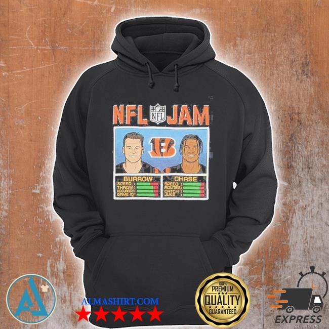 Ja'Marr Chase & Joe Burrow Cincinnati Bengals Homage NFL Jam Tri-Blend T- Shirt - Heathered Gray