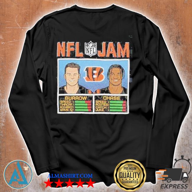 NFL jam bengals Joe burrow and ja'marr chase shirt, hoodie, sweater and  long sleeve