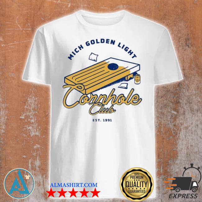 Official mich Golden Light Cornhole Club Shirt