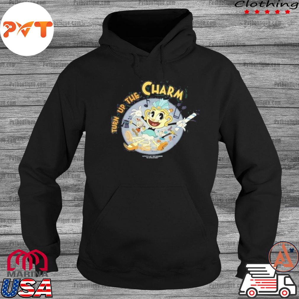 Cuphead Show Ms. Chalice Turn Up The Charm Shirt - TeeUni