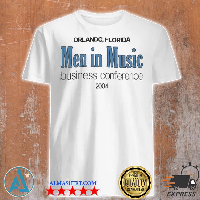 Orlando Florida men in music business conference 2004 shirt