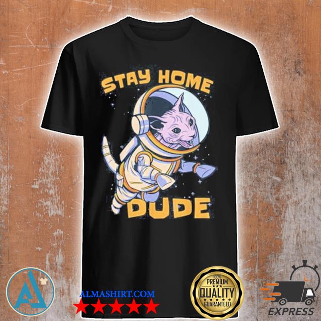 Funny cat astronaut space shirt