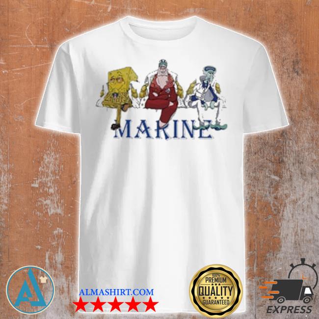 One piece admirals spongebob version shirt