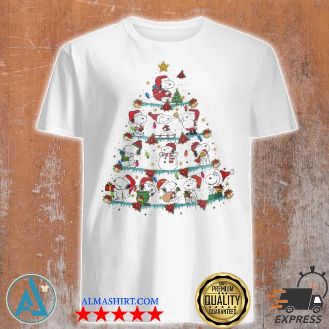 Retro Snoopy Christmas tree shirt