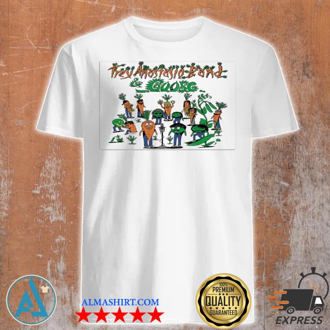 Trey anastasio band and goose tour peas and carrotatures poster shirt