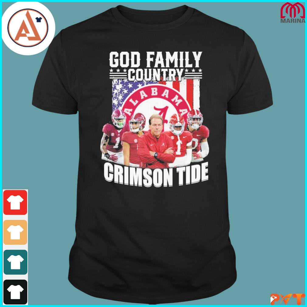 God family country Alabama crimson tide shirt