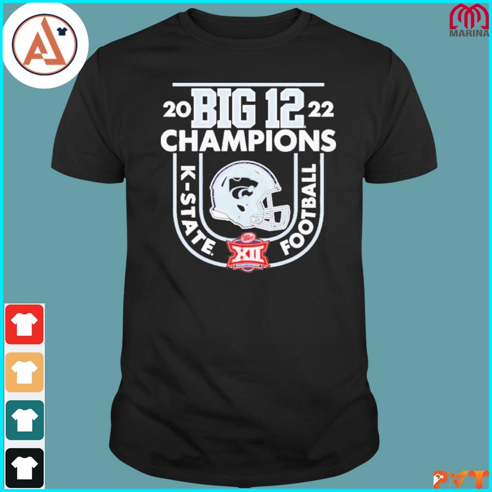 Kansas State Wildcats 2022 Big 12 Football Conference Champions T-Shirt