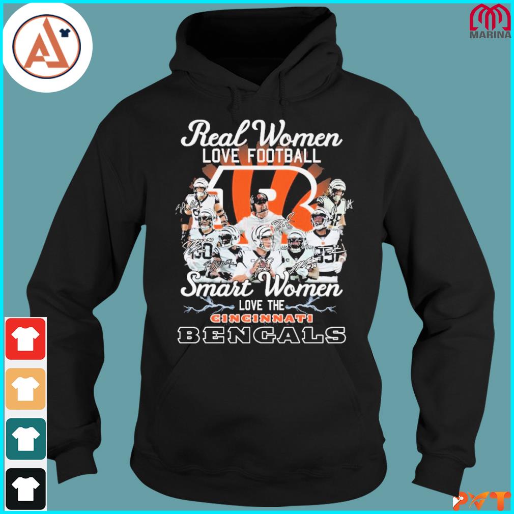 Real Women Love Football Smart Women Love The Cincinnati Bengals Shirt -  Limotees