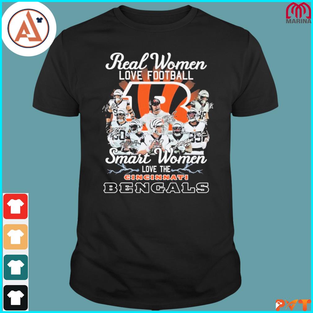 Real Women Love Football Smart Women Love The Cincinnati Bengals Shirt -  Limotees