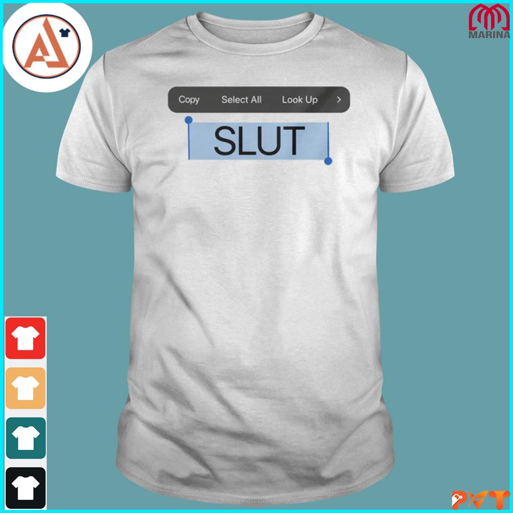 Official copy paste slut baby shirt