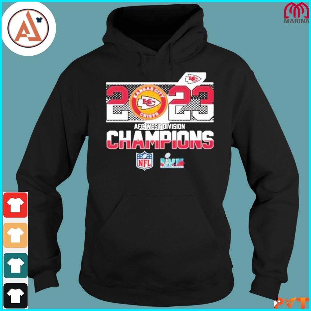 Kansas City Chiefs 2023 AFC West Division Champions Super Bowl LVII shirt,Sweater,  Hoodie, And Long Sleeved, Ladies, Tank Top