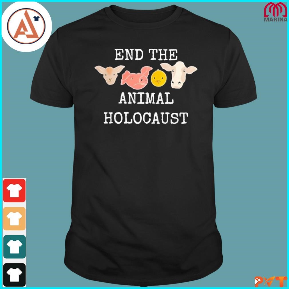 Official tash peterson wearing end the animal holocaust if you're not vegan you're animal abuser shirt