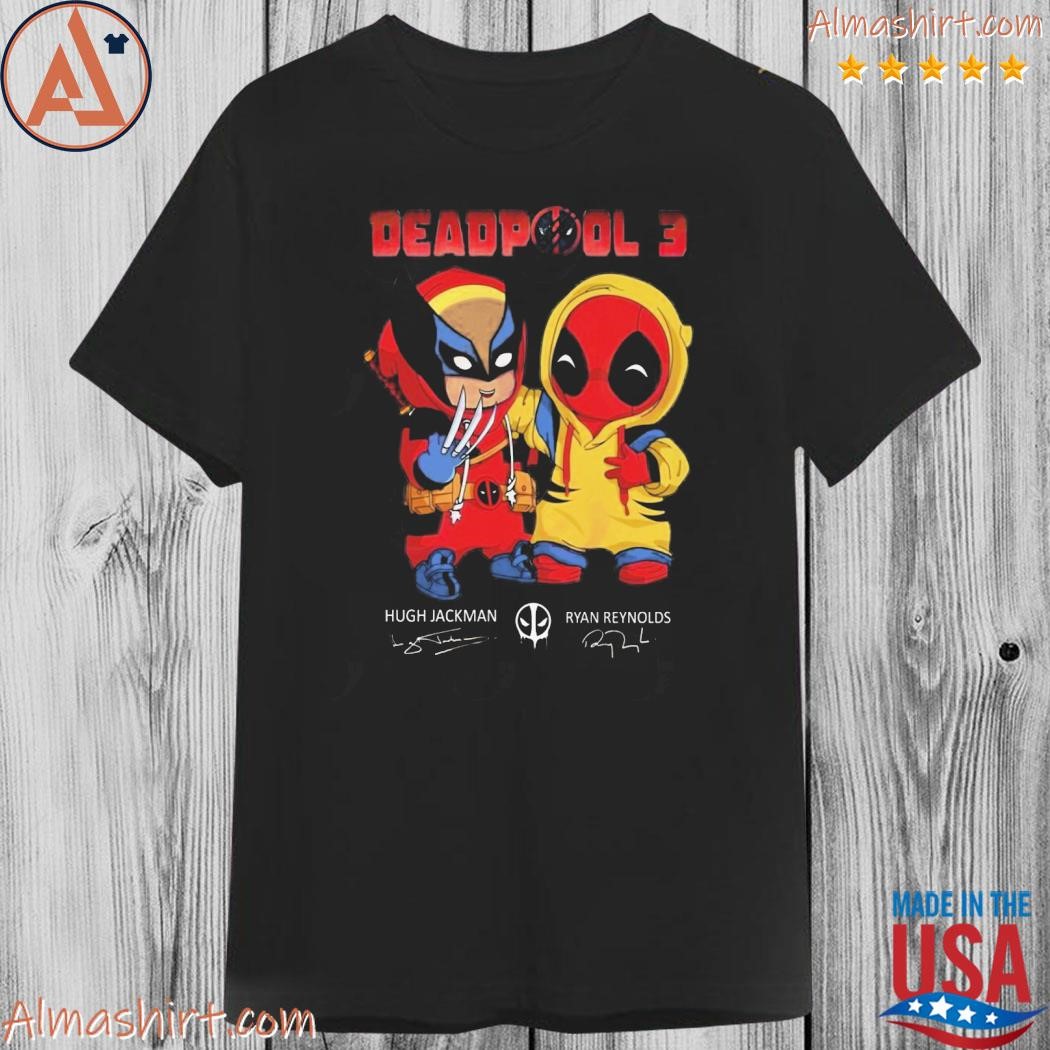 Deadpool 3 hugh jackman and ryan reynolds signature shirt