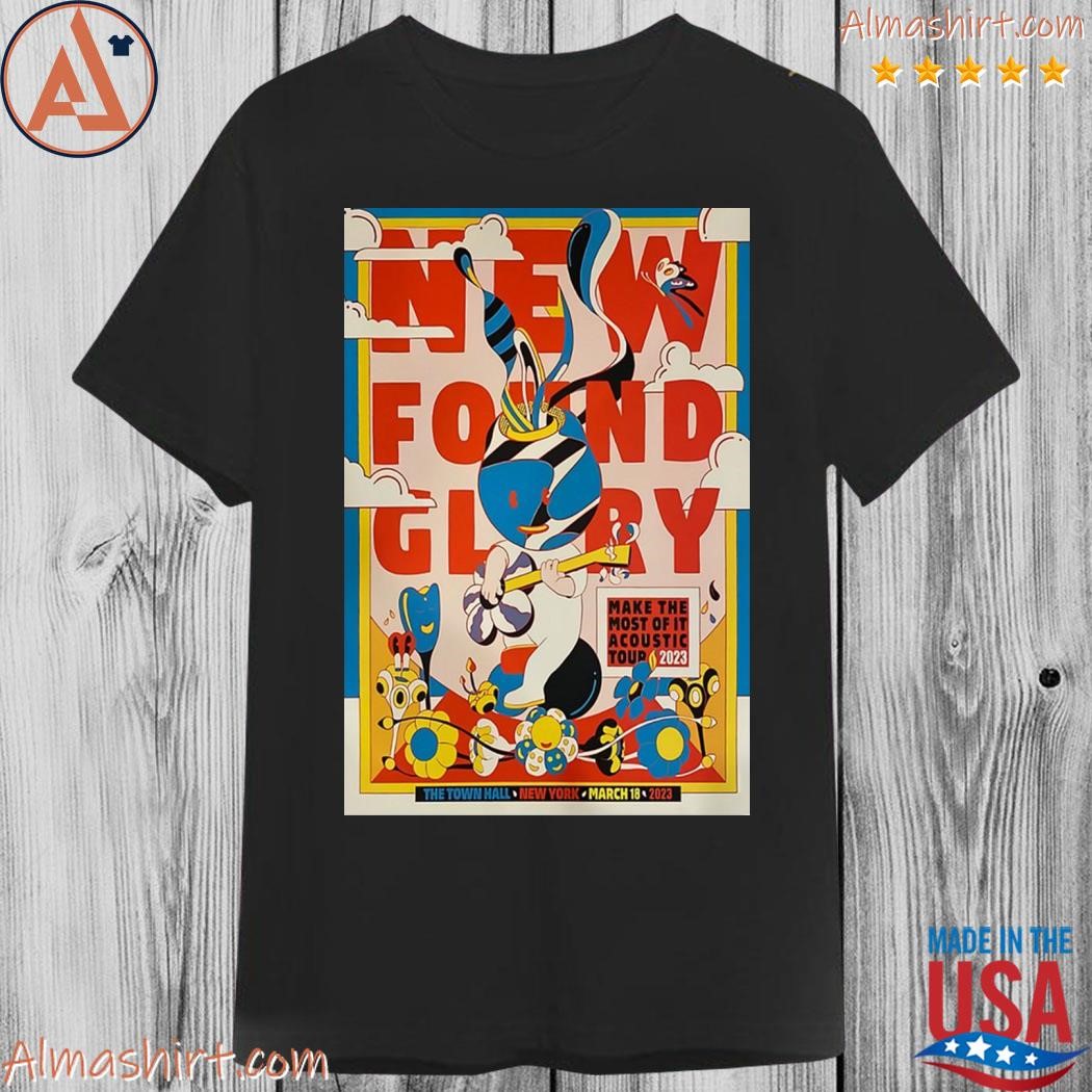 New found glory march 18 2023 the town hall new york poster shirt