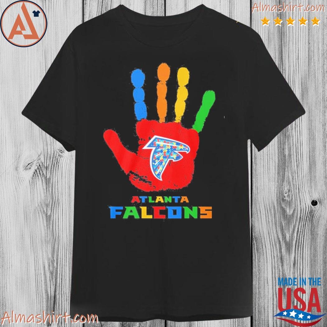 Official atlanta Falcons hand autism shirt