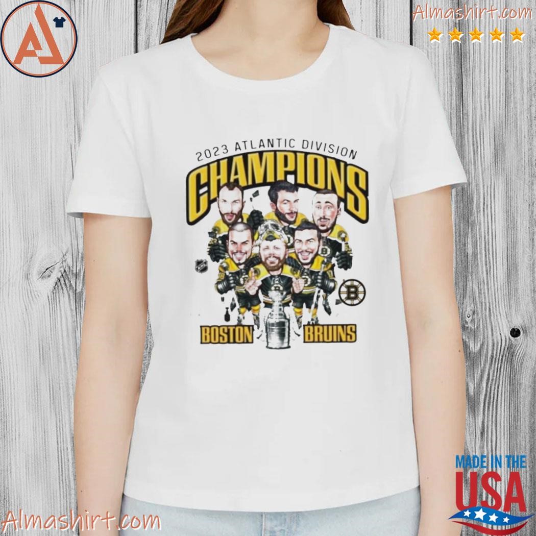 Boston Bruins 2022 2023 Atlantic Division Champions Caricatures Shirt