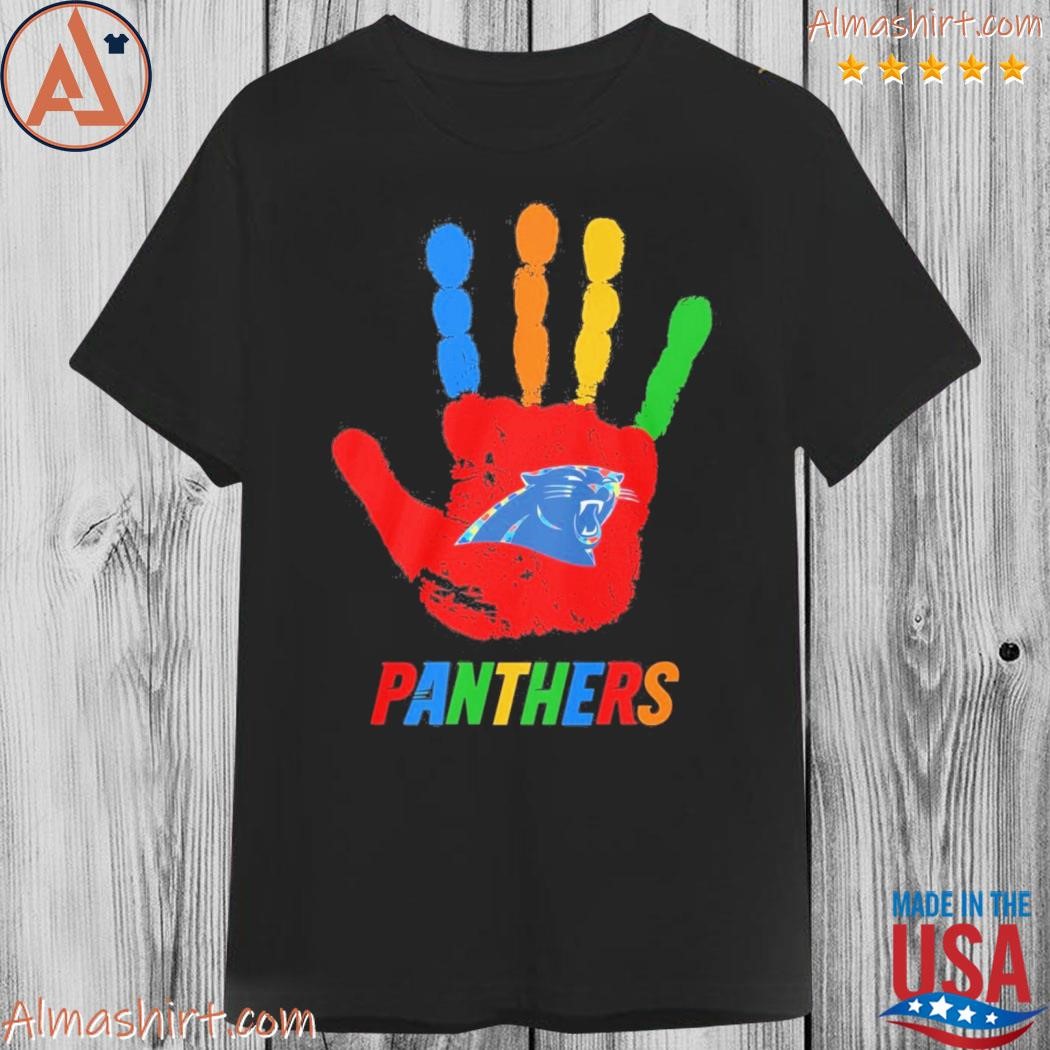 Official carolina Panthers hand autism shirt