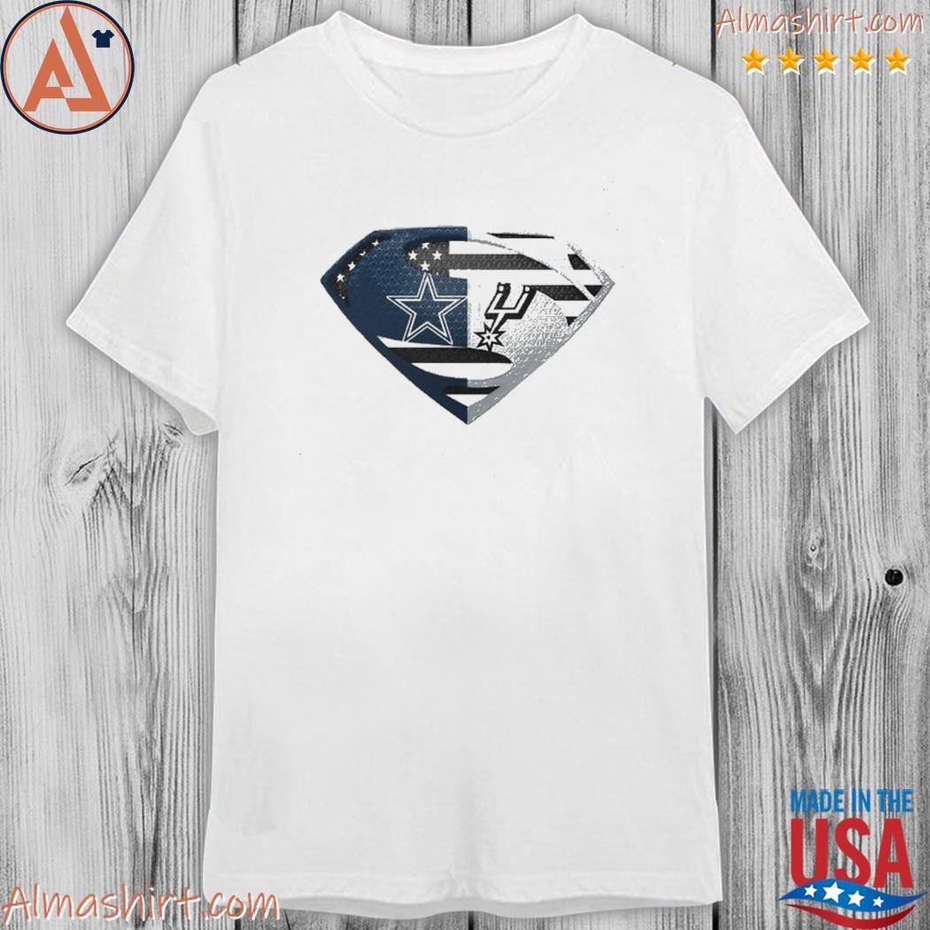 Official dallas Cowboys san antonio spurs superman logo us flag