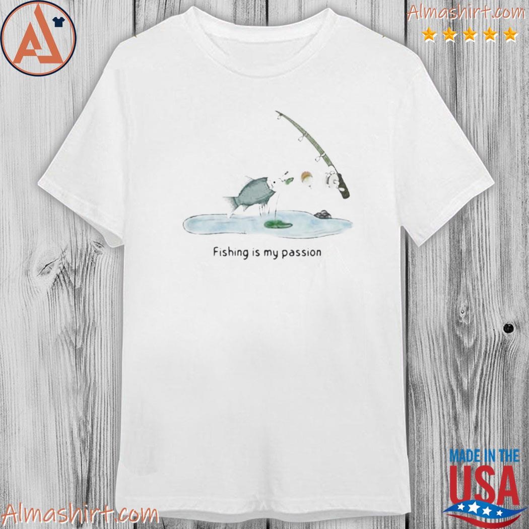 Official fishing is my passion throw pillow nessa barrett shirt
