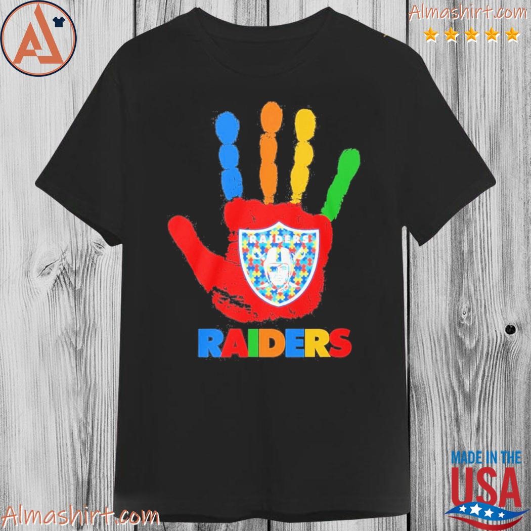Official las Vegas Raiders hand autism shirt