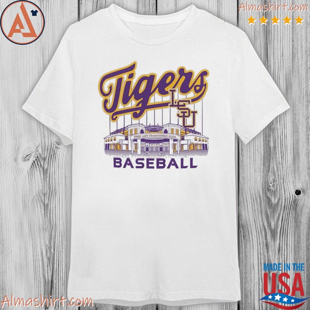 LSU Tigers Alex Box Stadium Baseball T-Shirt White