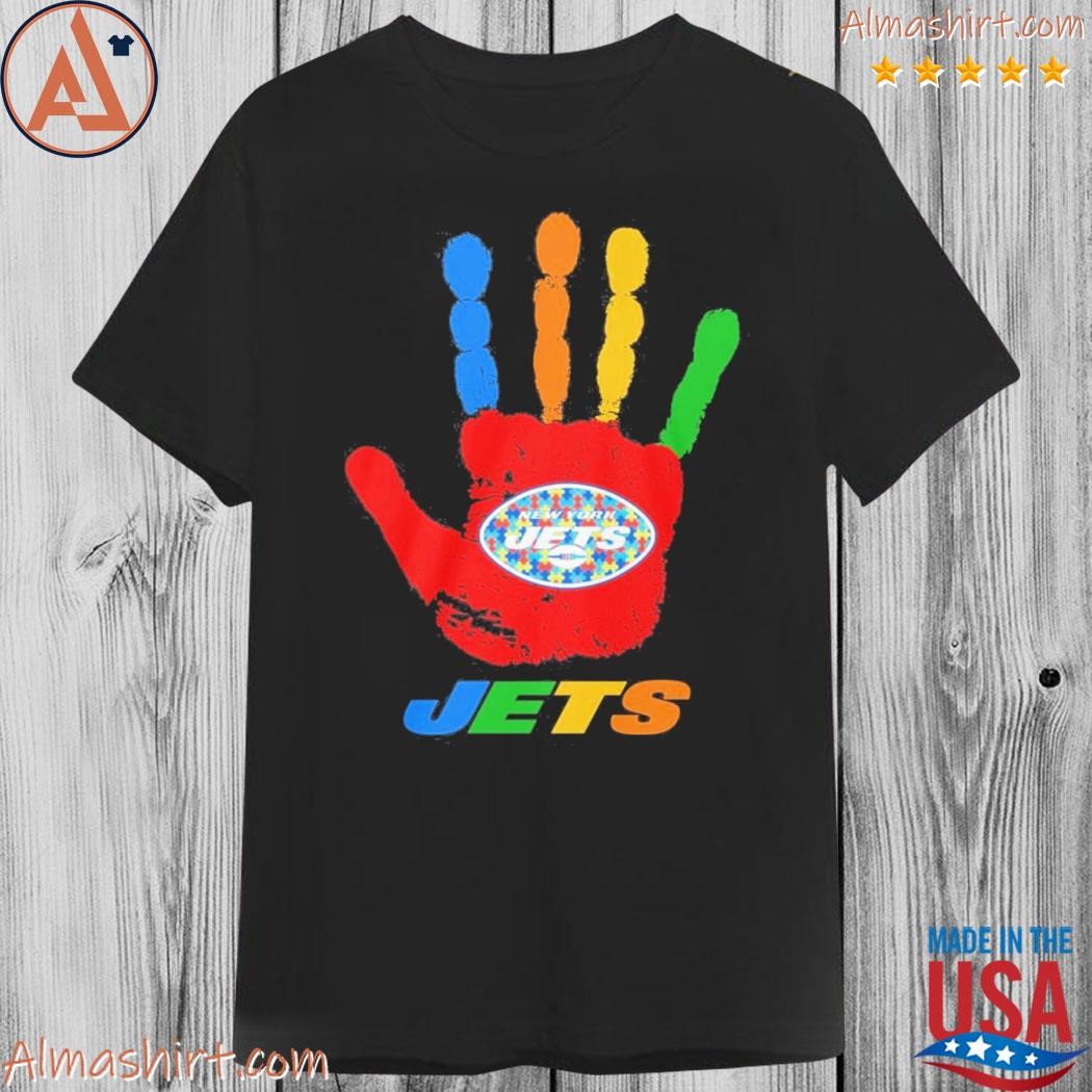 Official new York Jets hand autism shirt