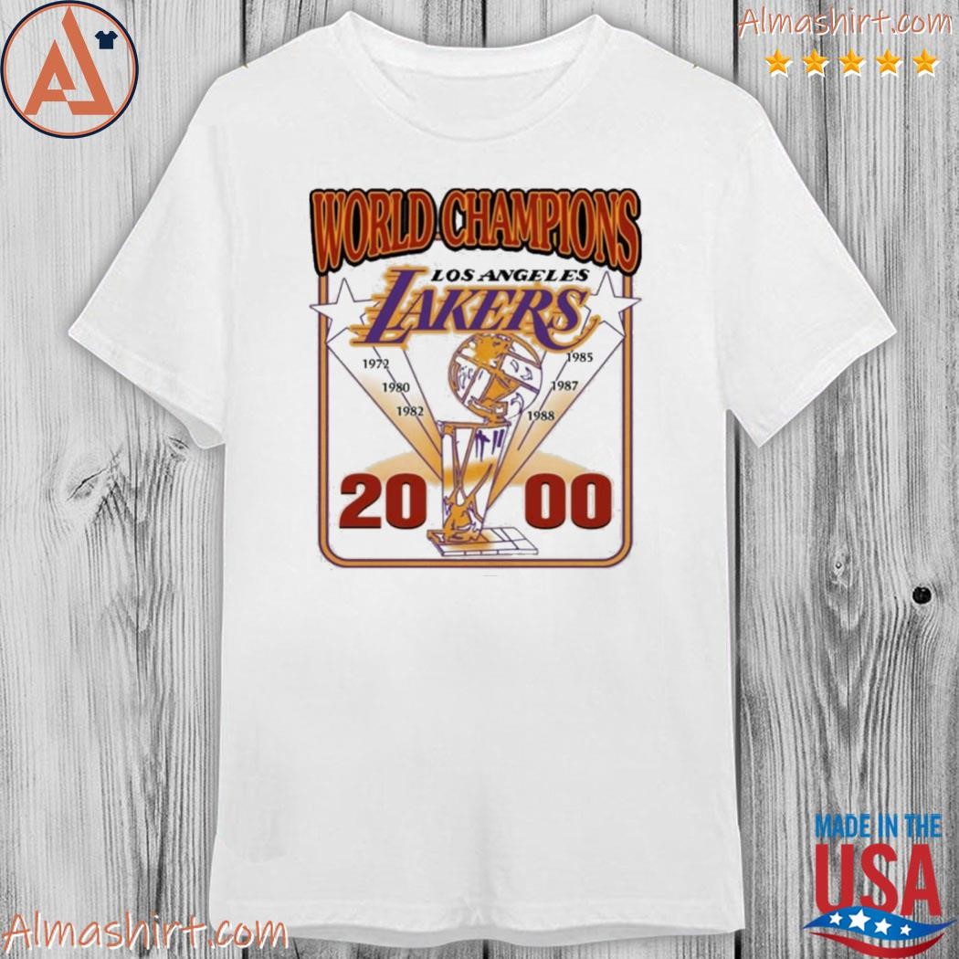 Official pedro pascal world champions los angeles Lakers 2000 shirt