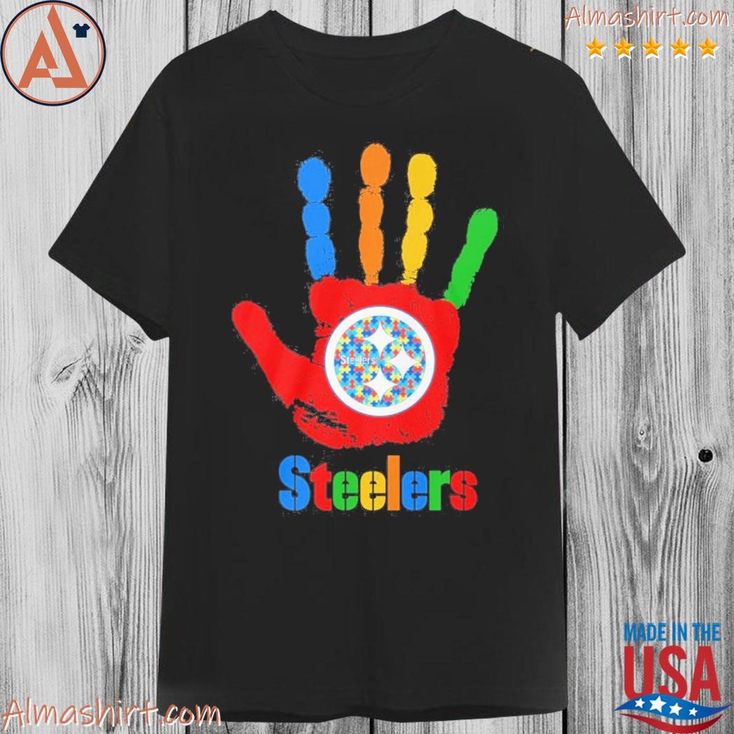 Official pittsburgh Steelers hand autism shirt