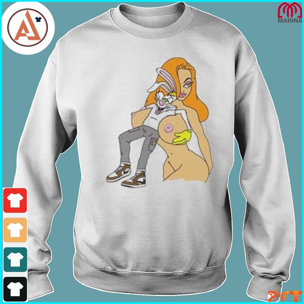 Official roger rabbit and jessica rabbit nude shirt, hoodie, long sleeve tee