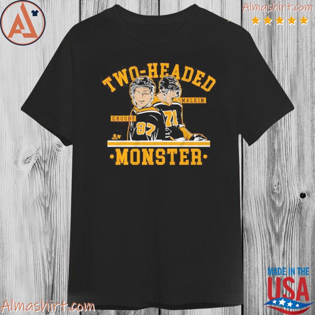 Official sidney crosby and evgenI malkin twoheaded monster shirt