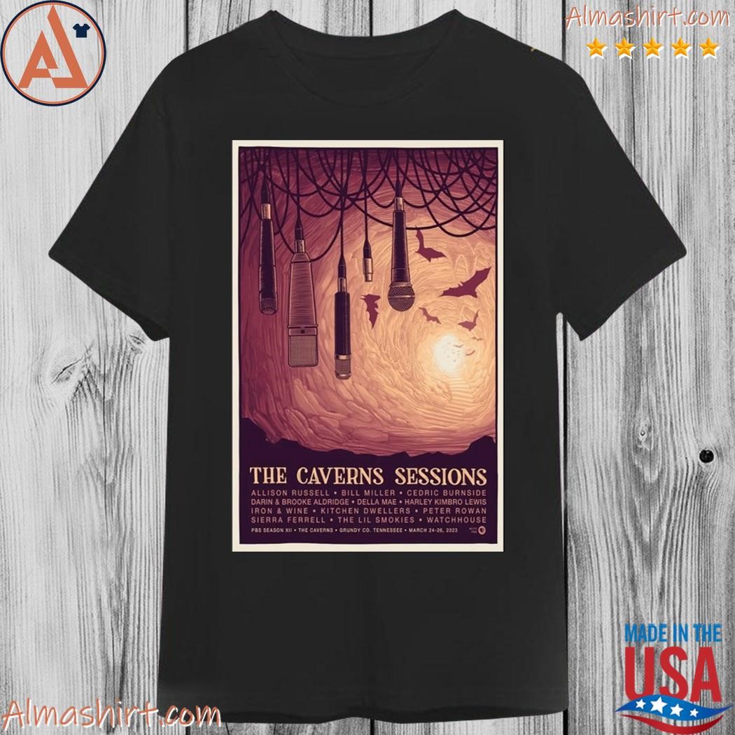 Official the caverns sessions march 24 26 2023 pelham tn poster shirt