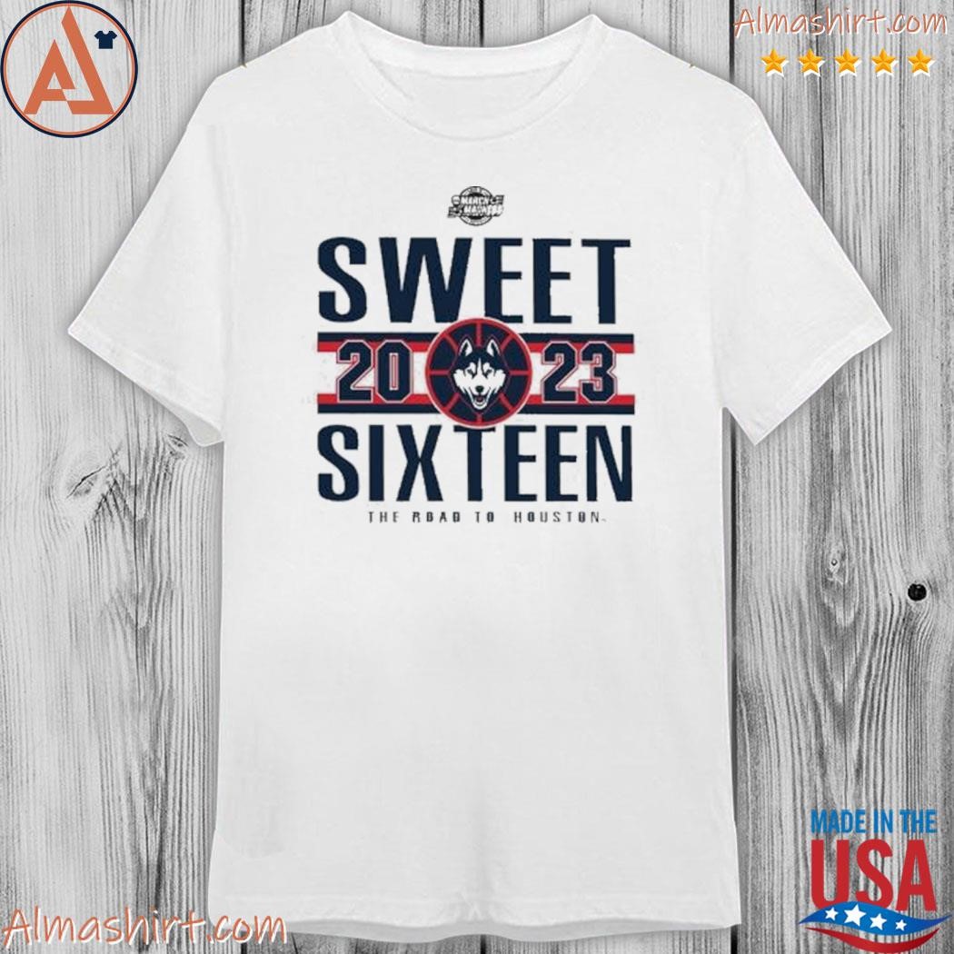 Official the uconn men's basketball 2023 sweet sixteen road to houston shirt