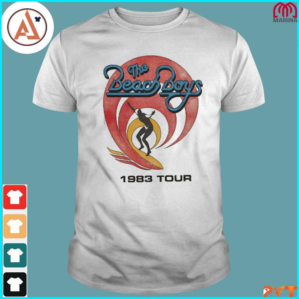 Official vintage 80s the beach boys 1983 tour band shirt, hoodie