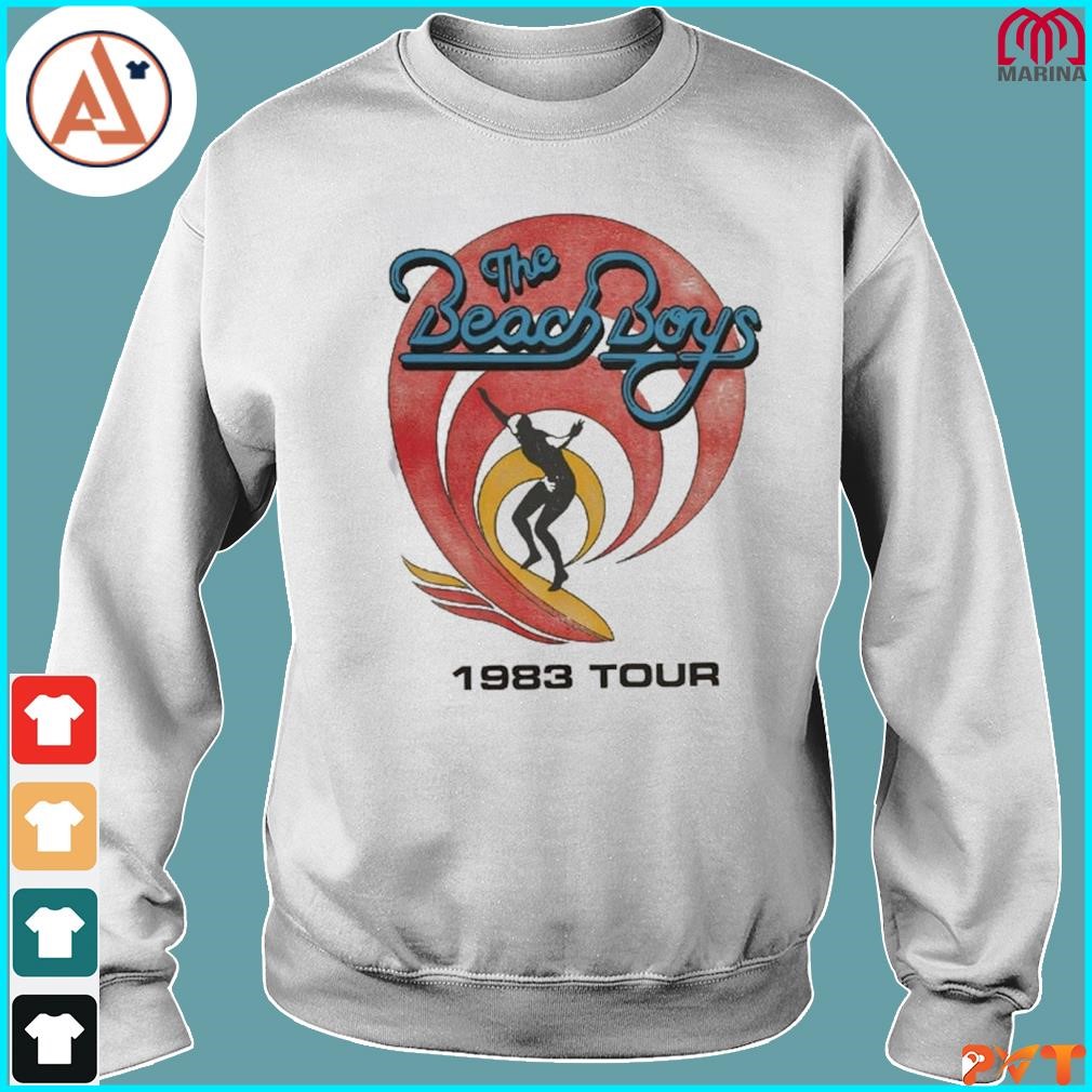 Official vintage 80s the beach boys 1983 tour band shirt, hoodie