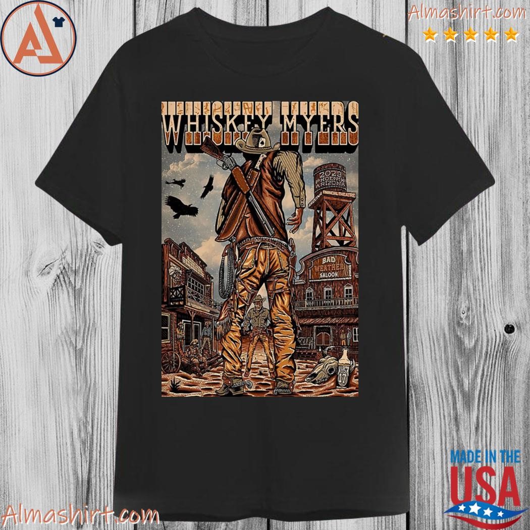 Official whiskey myers march 17 2023 phoenix Arizona poster shirt