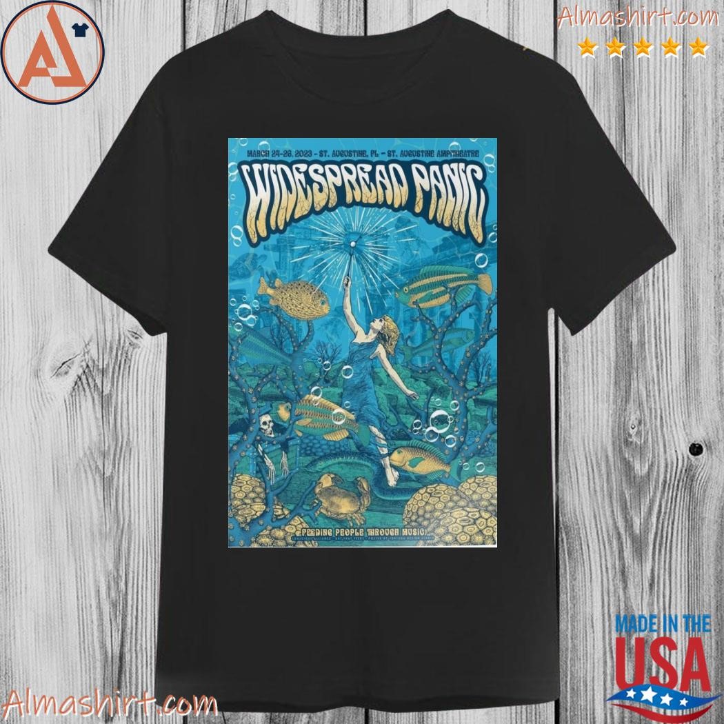 Official widespread panic Florida 2023 march 24 26 st augustine Florida st augustine amphithetre poster shirt