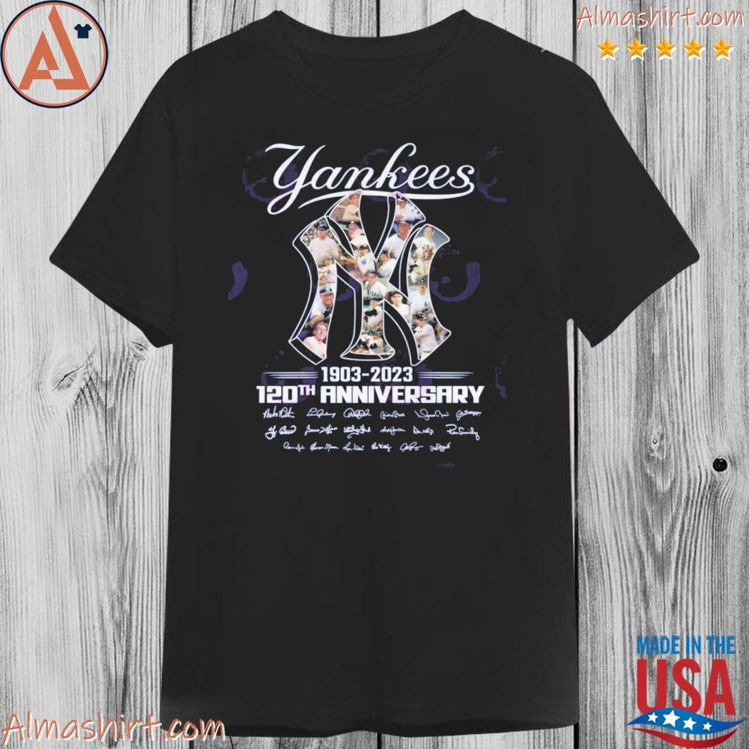 Official yankees 1903 2023 120th anniversary shirt