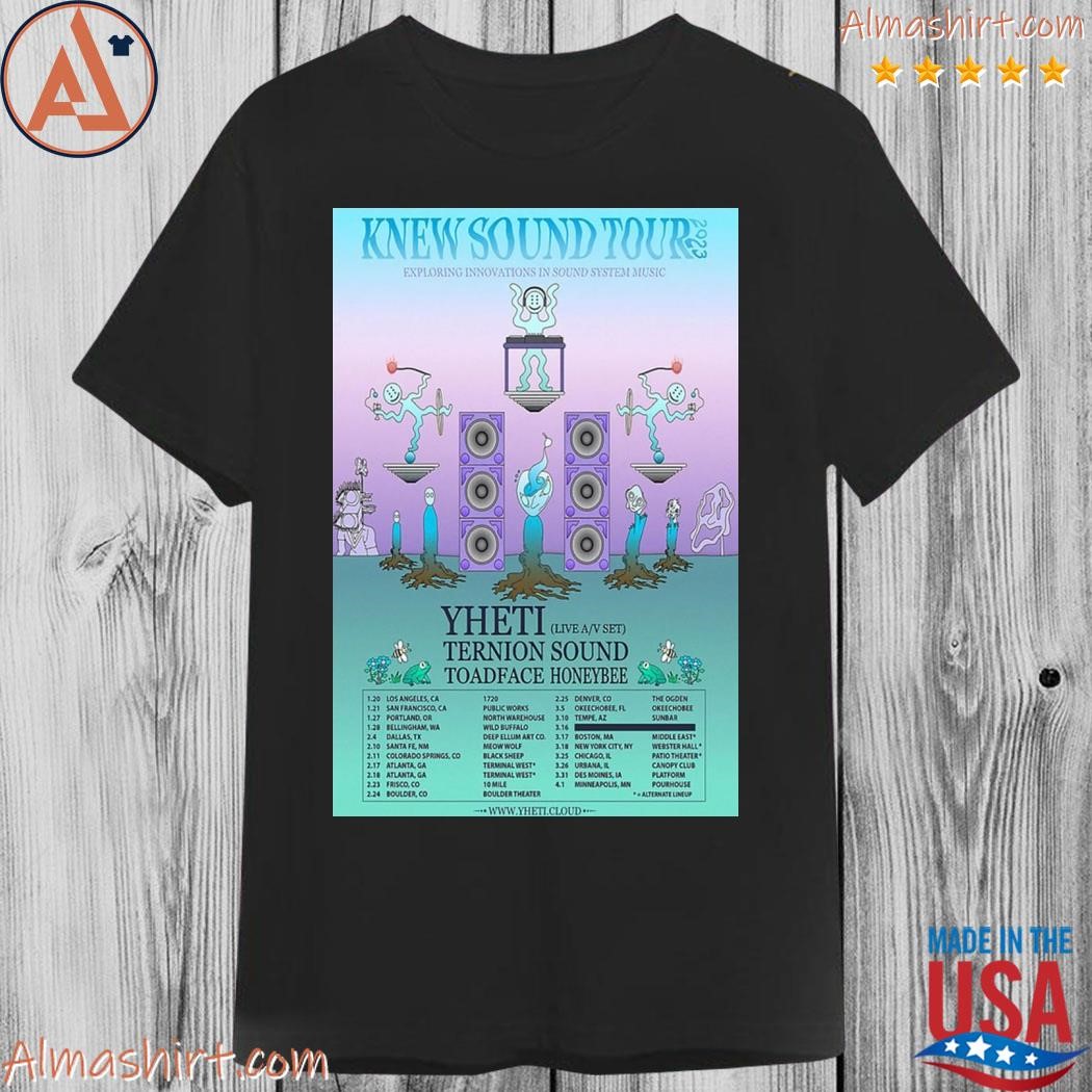 Official yhetI knew sound tour 2023 poster shirt