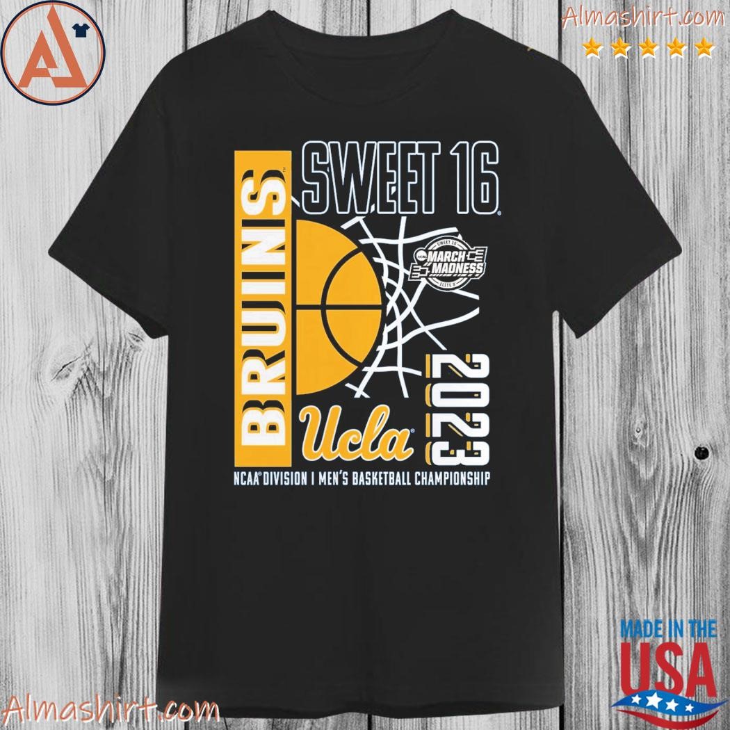 Ucla Bruins fanatics branded 2023 ncaa men's basketball tournament march madness sweet 16 shirt