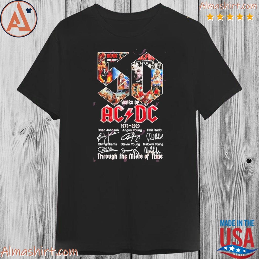 50 Years Of ACDC 1973 – 2023 Through The Mists Of Time T-Shirt, hoodie ...