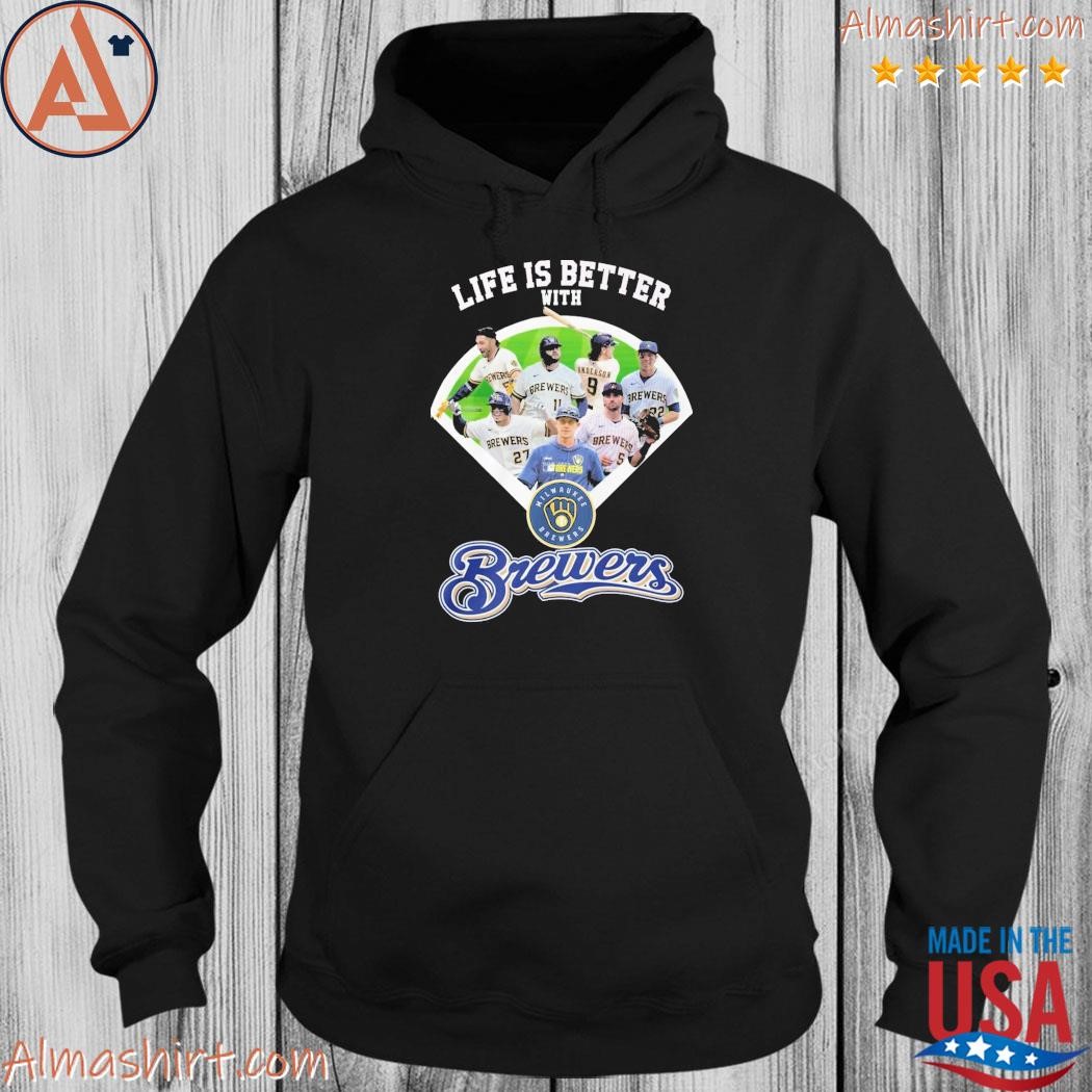 Life is better with Milwaukee Brewers shirt - Guineashirt Premium