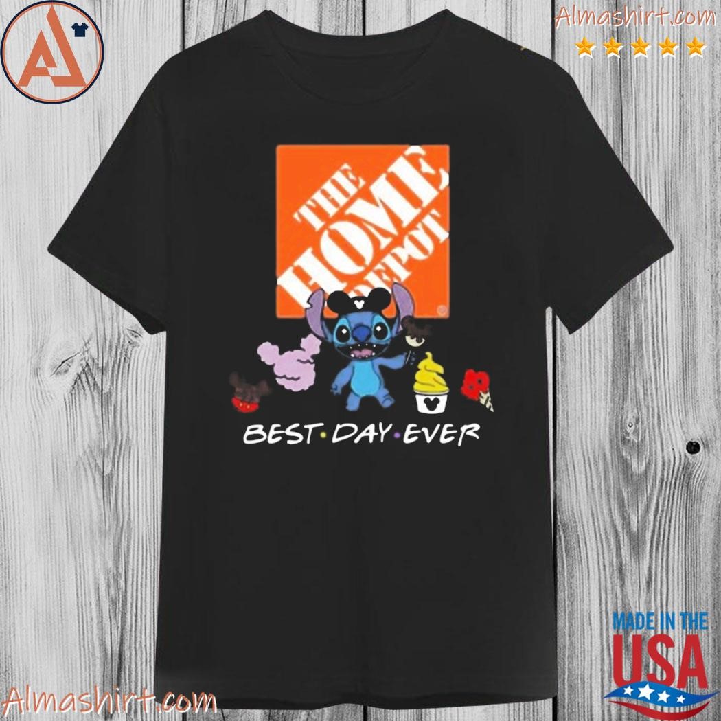 Official baby Stitch best day ever The Home Depot logo shirt
