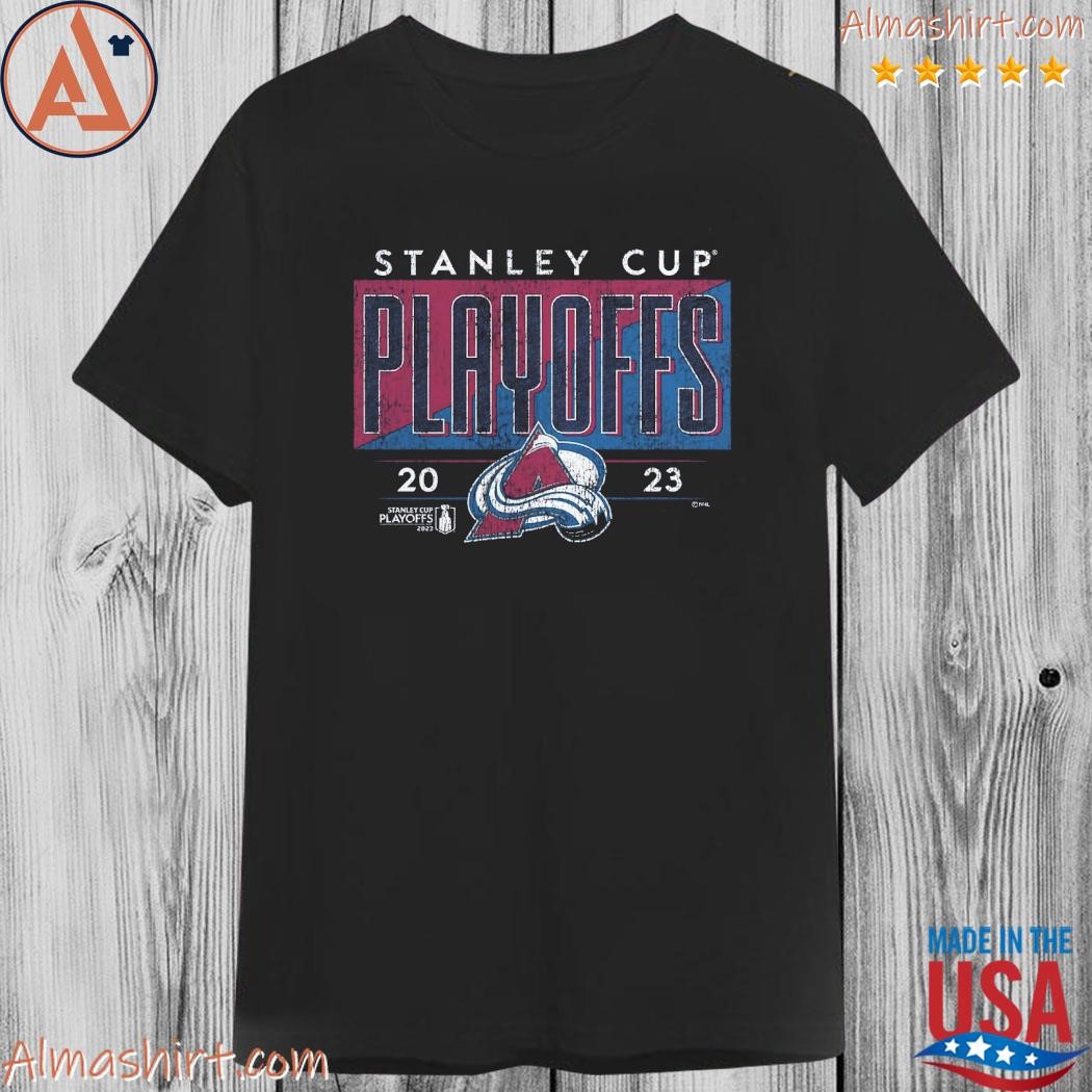 Official colorado avalanche fanatics branded 2023 stanley cup playoffs shirt