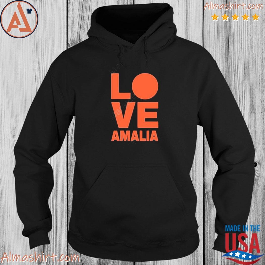 Official linda de mol wears love amalia shirt, hoodie, long sleeve tee