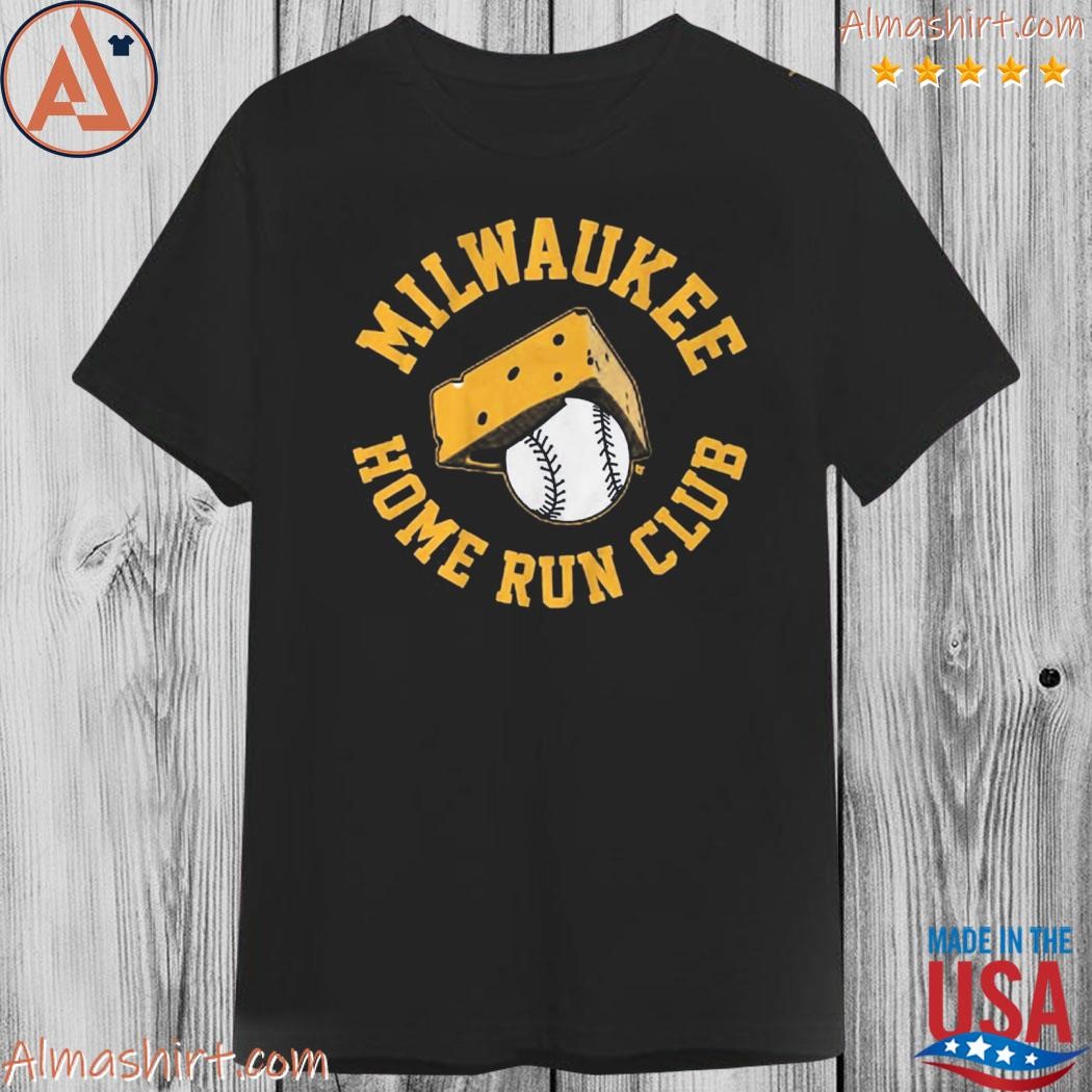Official milwaukee home run club cheese on the ball shirt